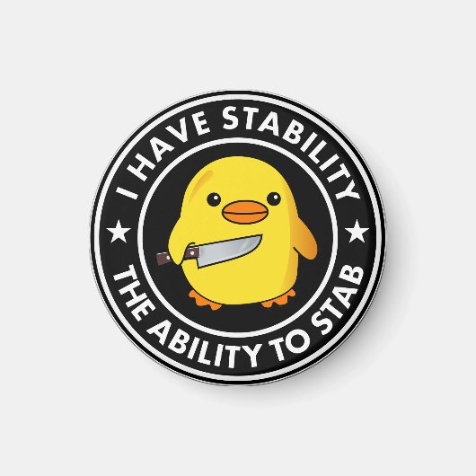 Ik heb stabiliteit vermogen om grappig te steken magneet (Voorkant)
