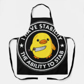 Ik heb stabiliteit vermogen om grappig te steken schort (Voorkant)