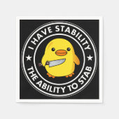 Ik heb stabiliteit vermogen om grappig te steken servet (Voorkant)