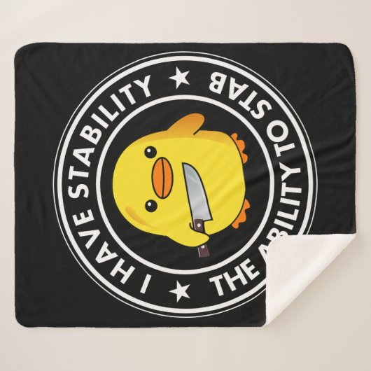 Ik heb stabiliteit vermogen om grappig te steken sherpa deken (Voorkant (horizontaal))