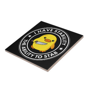 Ik heb stabiliteit vermogen om grappig te steken tegeltje