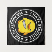 Ik heb stabiliteit vermogen om grappig te steken wandkleed (Voorkant (horizontaal))