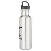 Ik heb stabiliteit vermogen om grappige zwarte kat waterfles  (Achterkant)