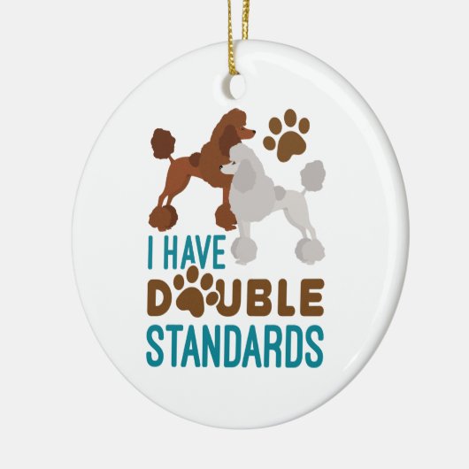 Ik heb standaard dubbele standaard keramisch ornament (Links)