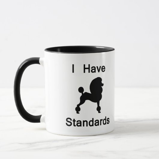 Ik heb standaarden (poodle) mok (Links)