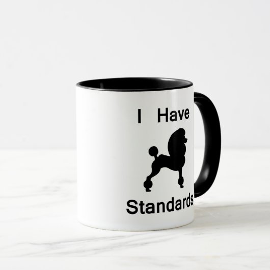 Ik heb standaarden (poodle) mok (Voorkant rechts)