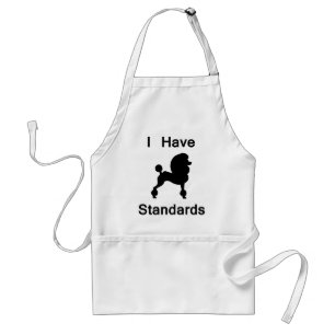 Ik heb standaarden (poodle) standaard schort