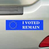 IK HEB STEMMEN VOOR BLIJVEN BUMPERSTICKER (Op auto)