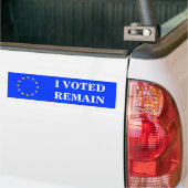 IK HEB STEMMEN VOOR BLIJVEN BUMPERSTICKER (Op Truck)
