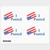 Ik heb Stocker gepoept Ovale Sticker (Vel)