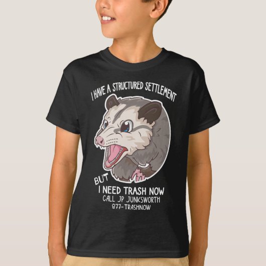 Ik heb 't nu nodig. Possum Meme Funny Possum T-shirt (Voorkant)