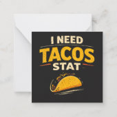 Ik Heb Tacos Nodig Notitiekaartje (Achterkant)
