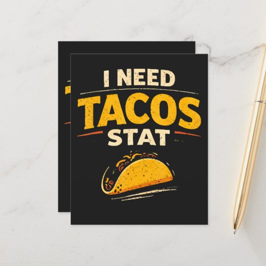 Ik Heb Tacos Nodig Stat (Voorkant / Achterkant in situ)