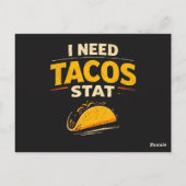 Ik Heb Tacos Nodig Stat Briefkaart (Achterkant)
