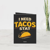 Ik Heb Tacos Nodig Stat Feestdagen Kaart (Achterkant)