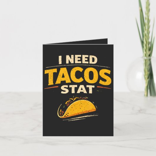 Ik Heb Tacos Nodig Stat Feestdagen Kaart (Voorkant)
