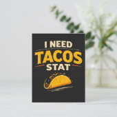 Ik Heb Tacos Nodig Stat Feestdagenkaart (Staand voorkant)
