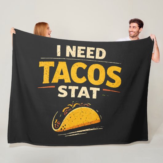 Ik Heb Tacos Nodig Stat Fleece Deken (In situ)