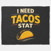Ik Heb Tacos Nodig Stat Fleece Deken (Voorkant (Horizontaal))