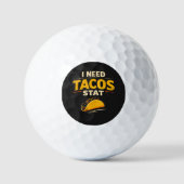 Ik Heb Tacos Nodig Stat Golfballen (Voorkant)