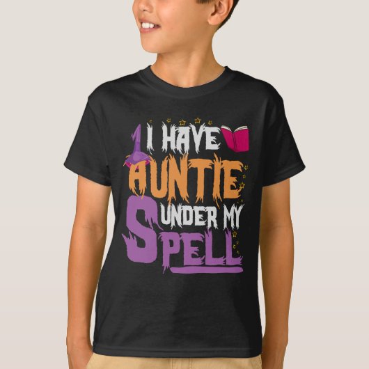 Ik heb tante onder mijn Spell Funny Halloween Gift T-shirt (Voorkant)