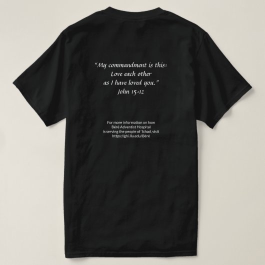 Ik heb Tchad T-shirt overleefd (Design achterkant)
