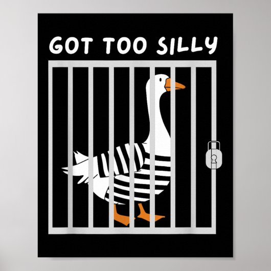 Ik heb te Gekke Funny Goose Humor Meme Poster (Voorkant)