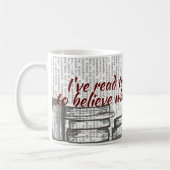 Ik heb te veel boeken gelezen om te geloven.. koffiemok (Links)