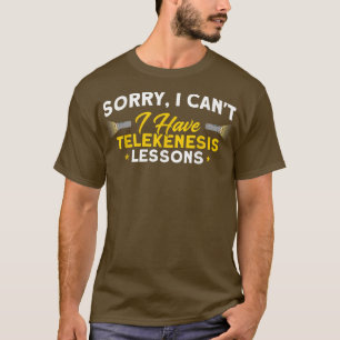 Ik heb Telekenesis Lessons Haunted House Ghost Hun T-shirt