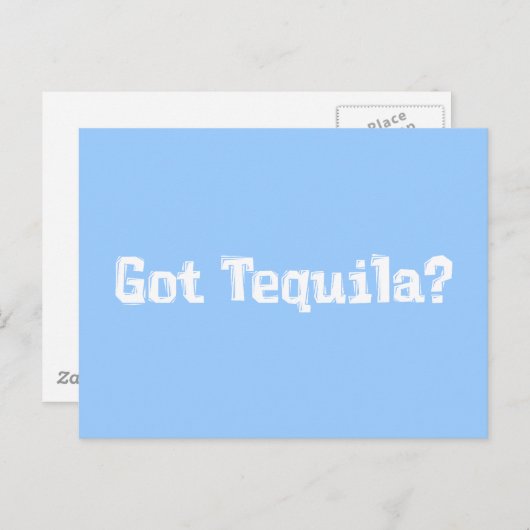 Ik heb tequila cadeaus briefkaart (Voorkant / Achterkant)