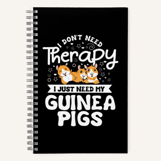 Ik heb Therapy Guinee Pig Cavy Roddent niet nodig Notitieboek (Voorkant)