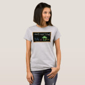 Ik heb thuis geen school of studie nodig t-shirt (Voorkant volledig)