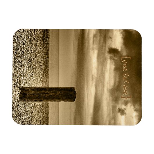 Ik heb tijd - kustmeditatie magneet (Horizontaal)