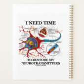 Ik heb tijd nodig om mijn neurotransmitters Humor  Planner (Achterkant)