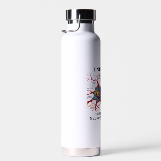 Ik heb tijd nodig om mijn neurotransmitters Humor  Waterfles (Rechts)