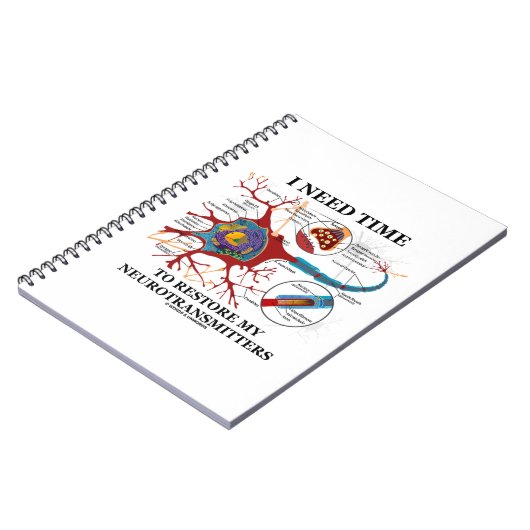 Ik heb tijd nodig om mijn neurotransmitters te her notitieboek (Linkerzijde)