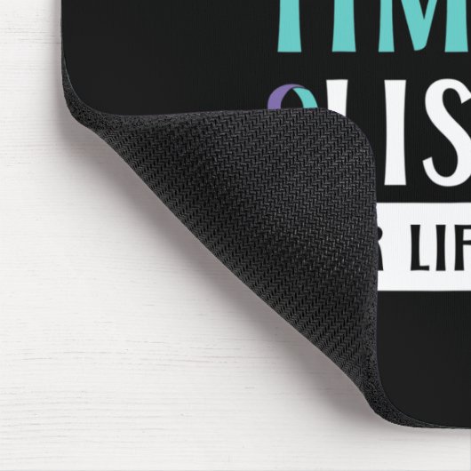 Ik heb tijd om je leven te beluisteren... muismat (Hoek)