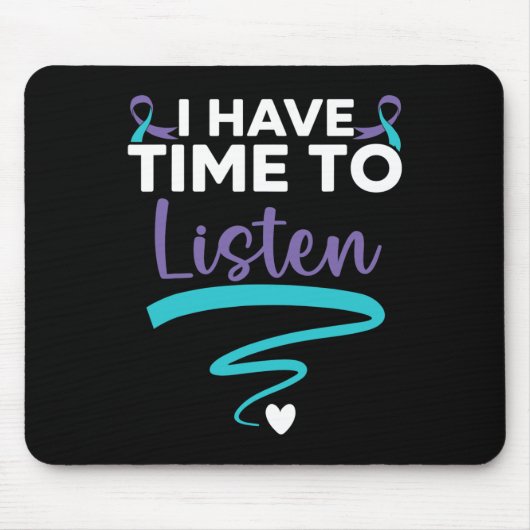 Ik heb tijd om je leven te beluisteren... muismat (Voorkant)