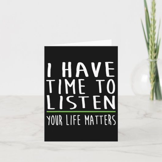 Ik heb tijd om te luisteren naar het bewustzijn va kaart (Voorkant)