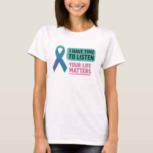 Ik heb tijd om te luisteren naar je leven zaken ze t-shirt