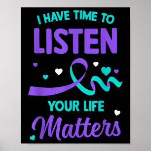 Ik heb tijd om te luisteren naar Mental Health Sui Poster