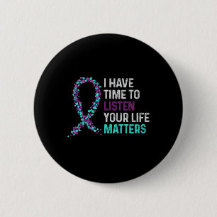 Ik heb tijd om te luisteren naar Mental Health Sui Ronde Button 5,7 Cm
