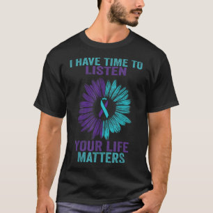 Ik Heb Tijd Om Te Luisteren Suïcidepreventie Bewus T-shirt