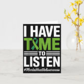 Ik heb tijd om zelfmoordpreventie te horen kaart (Gele Bloem)