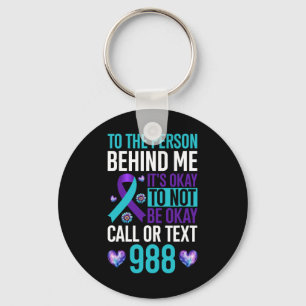 Ik heb tijd om zelfmoordpreventie te horen sleutelhanger