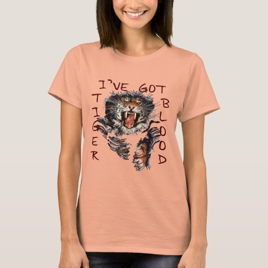 Ik heb tijgerbloed t-shirt (Voorkant)