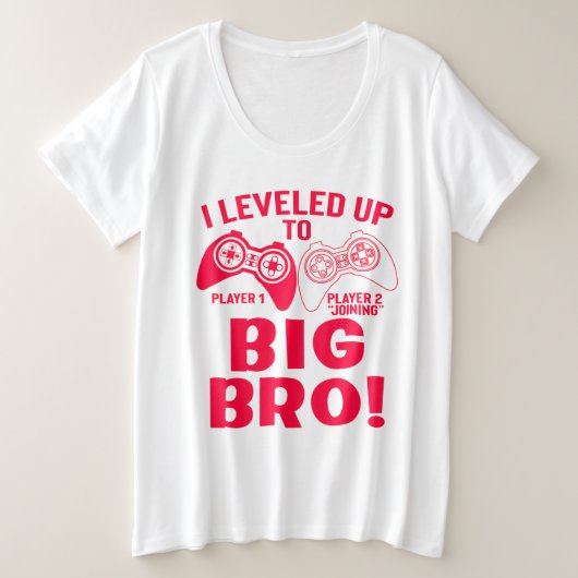 "IK HEB TOT GROTE BRO GEHOORD! GROTE MAAT T-SHIRT (Design voorkant)