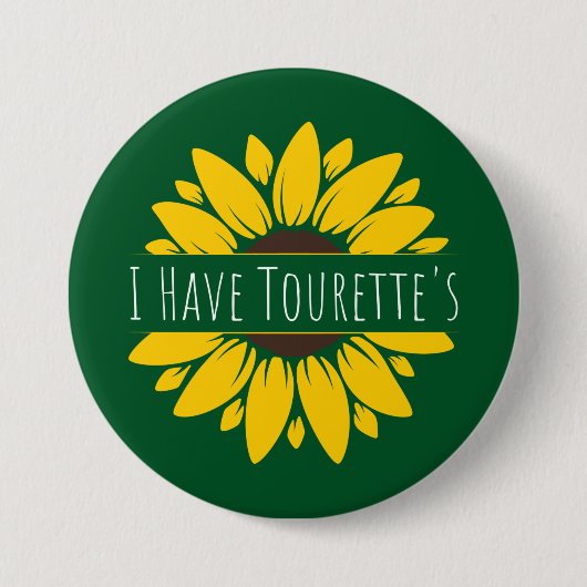 Ik heb Tourette Ronde Button 7,6 Cm (Voorkant)