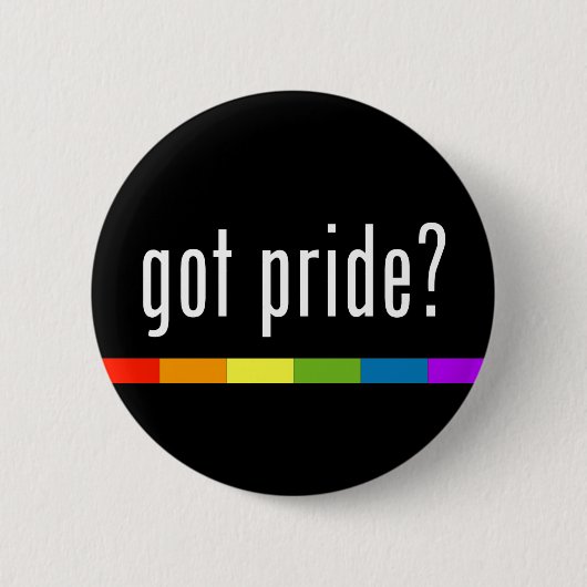 Ik heb trots: Gay Pride Ronde Button 5,7 Cm (Voorkant)
