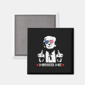 Ik heb Trump 2024 gemist Magneet (Voorkant / Achterkant)